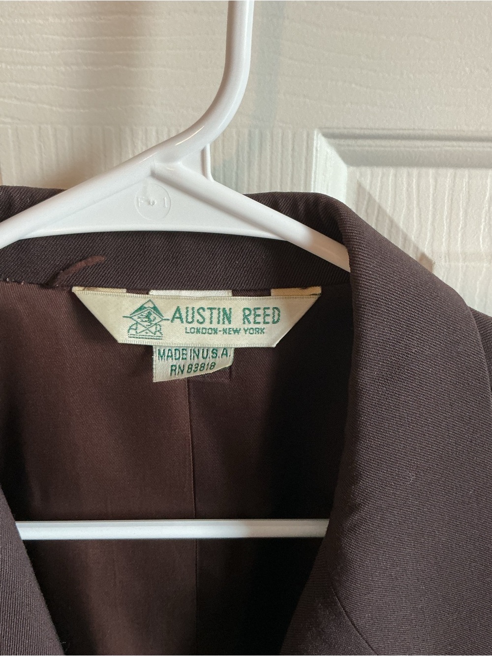 Austin Reed Chocolate Brown Single-Button Blazer - Picture 2 of 5